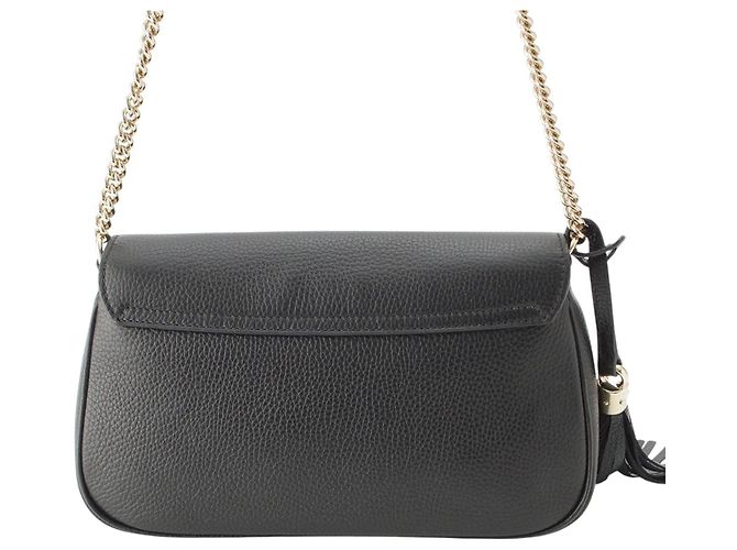 Borsa a tracolla Soho Chain Gucci Medium in pelle di vitello nera Nero - vista 2