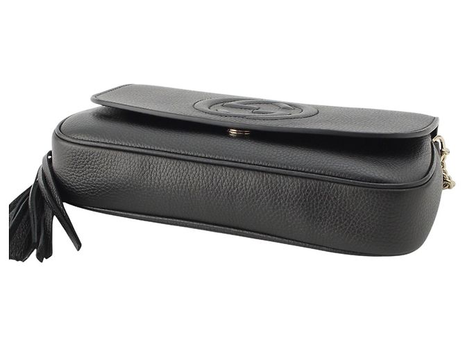 Borsa a tracolla Soho Chain Gucci Medium in pelle di vitello nera Nero - vista 3
