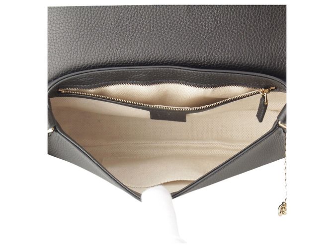 Borsa a tracolla Soho Chain Gucci Medium in pelle di vitello nera Nero - vista 4