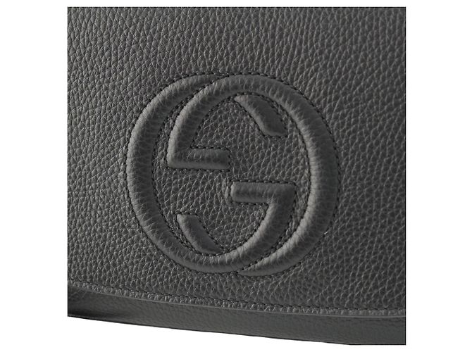Borsa a tracolla Soho Chain Gucci Medium in pelle di vitello nera Nero - vista 6