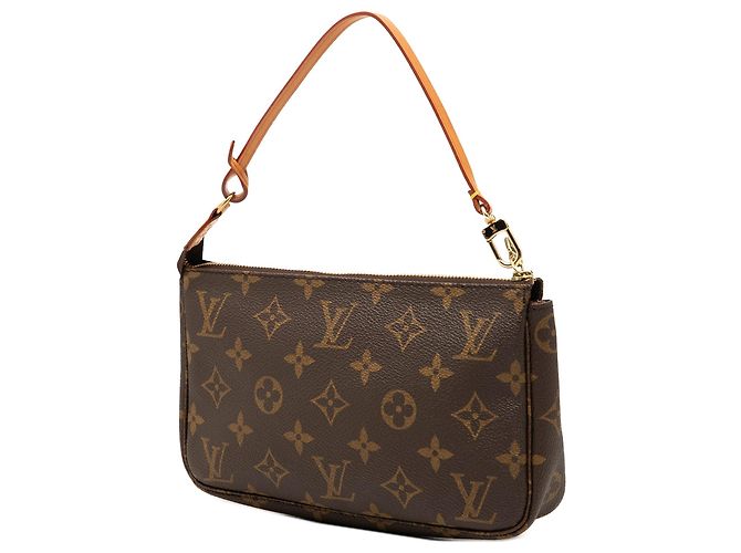 Brown Louis Vuitton Monogram Pochette Accessoires Shoulder Bag - view 2