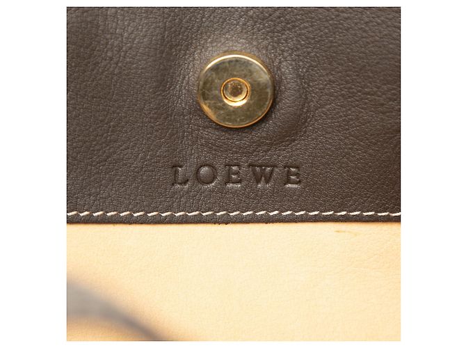 Tote Anagram LOEWE in camoscio beige - vista 5