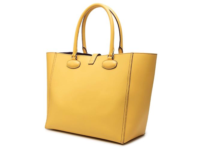 Tote Leo LOEWE in pelle gialla Giallo - vista 2