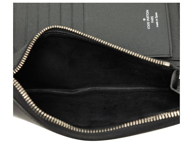 Cartera larga Zippy Vertical Louis Vuitton Taiga Negra Negro - vista 5