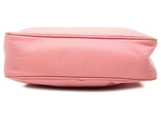 Borsa Pink Prada Saffiano Trimmed Tessuto Re Edition 2005 Satchel Rosa - vista 3