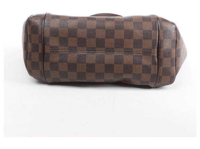 Borsa a tracolla Louis Vuitton Totally PM Damier Ebene Marrone N41282 - vista 10