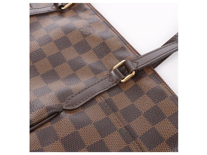 Borsa a tracolla Louis Vuitton Totally PM Damier Ebene Marrone N41282 - vista 11