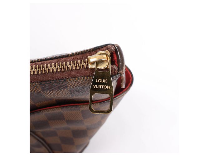 Borsa a tracolla Louis Vuitton Totally PM Damier Ebene Marrone N41282 - vista 13