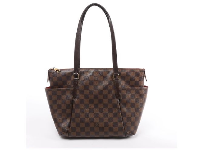 Borsa a tracolla Louis Vuitton Totally PM Damier Ebene Marrone N41282 - vista 2
