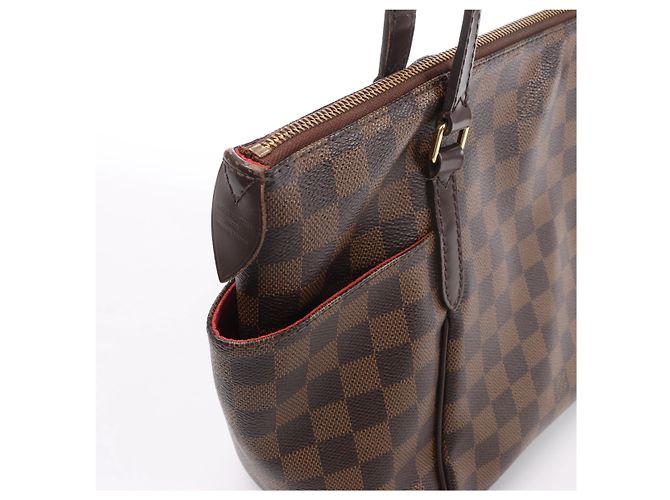 Borsa a tracolla Louis Vuitton Totally PM Damier Ebene Marrone N41282 - vista 5