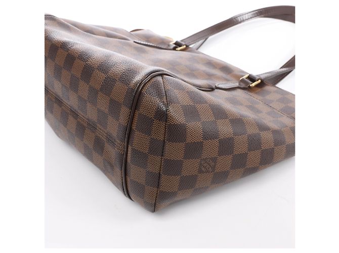 Borsa a tracolla Louis Vuitton Totally PM Damier Ebene Marrone N41282 - vista 8