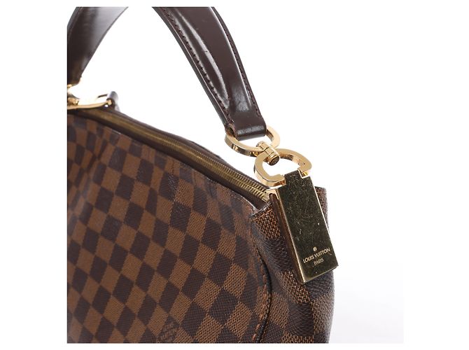 Borsa a tracolla Louis Vuitton Portobello PM Damier Ebene in marrone N41184 - vista 4