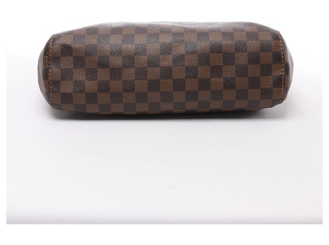 Borsa a tracolla Louis Vuitton Portobello PM Damier Ebene in marrone N41184 - vista 7
