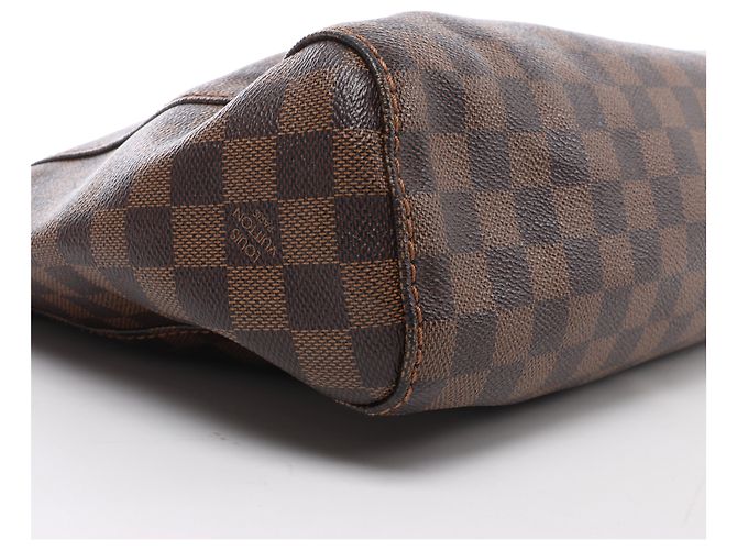 Borsa a tracolla Louis Vuitton Portobello PM Damier Ebene in marrone N41184 - vista 8