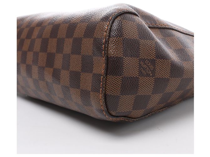 Borsa a tracolla Louis Vuitton Portobello PM Damier Ebene in marrone N41184 - vista 9