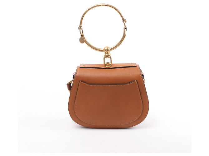 Chloé Borsa a mano 2Way Chloe Nile Bracelet in pelle, Brown Beige - vista 2