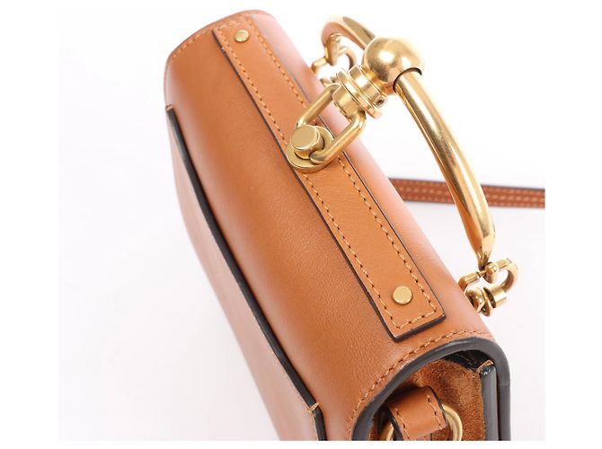 Chloé Borsa a mano 2Way Chloe Nile Bracelet in pelle, Brown Beige - vista 4