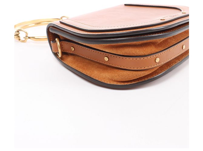 Chloé Borsa a mano 2Way Chloe Nile Bracelet in pelle, Brown Beige - vista 8