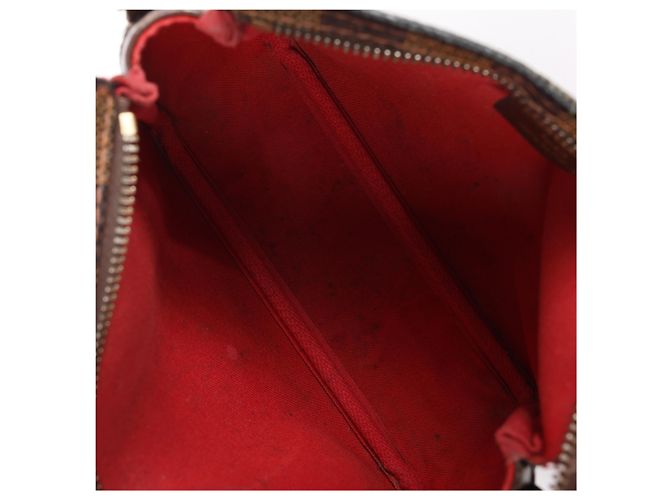 Borsa Louis Vuitton Truth Makeup Damier Ebene in marrone N51982 - vista 10