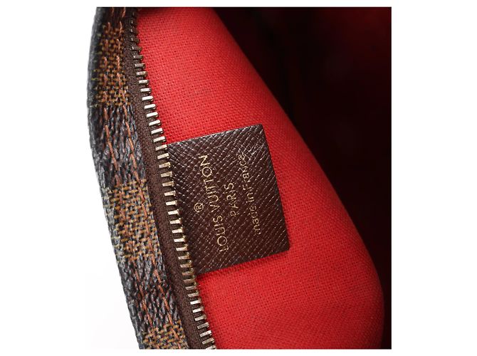 Borsa Louis Vuitton Truth Makeup Damier Ebene in marrone N51982 - vista 11