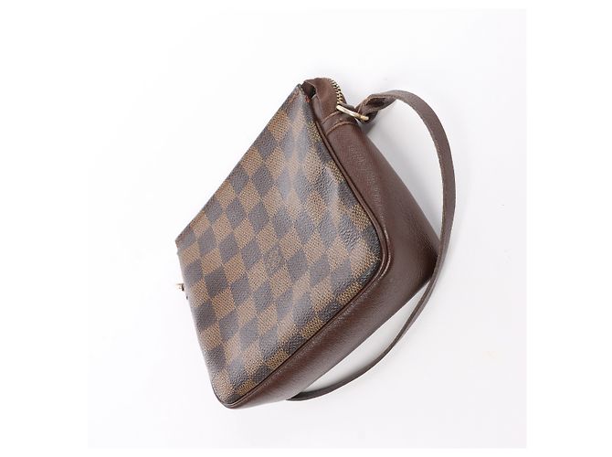 Borsa Louis Vuitton Truth Makeup Damier Ebene in marrone N51982 - vista 3