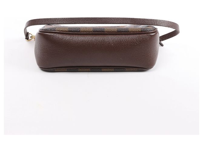 Borsa Louis Vuitton Truth Makeup Damier Ebene in marrone N51982 - vista 5