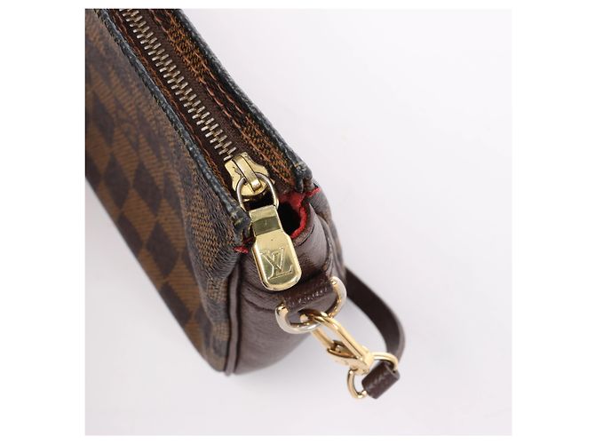 Borsa Louis Vuitton Truth Makeup Damier Ebene in marrone N51982 - vista 7