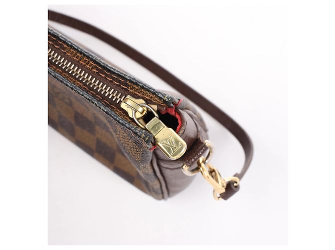 Borsa Louis Vuitton Truth Makeup Damier Ebene in marrone N51982 - vista 9