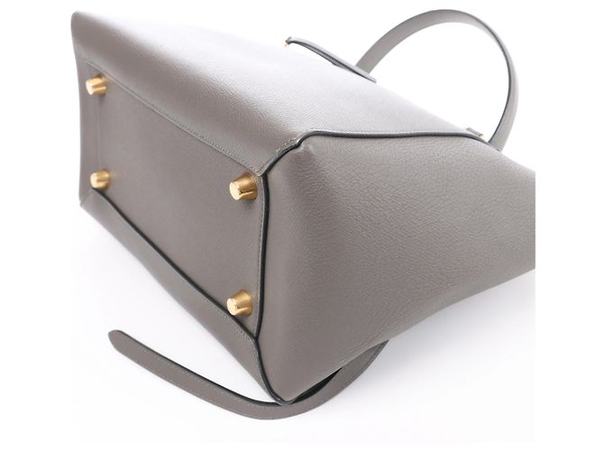 Céline Celine Belt Bag Mini Borsa a mano 2Way in pelle Grigio - vista 10