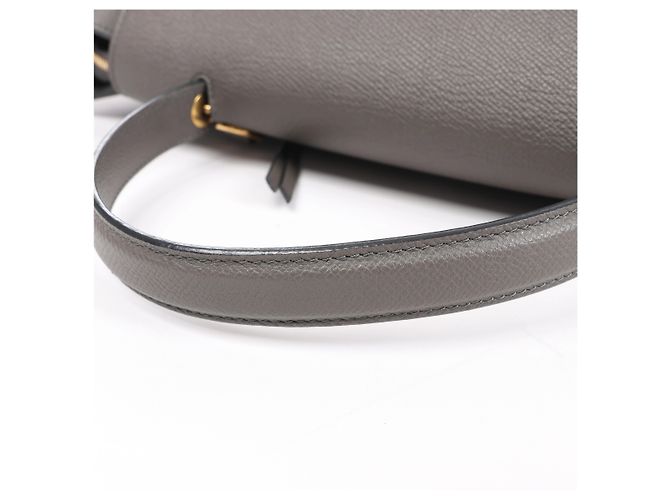 Céline Celine Belt Bag Mini Borsa a mano 2Way in pelle Grigio - vista 3