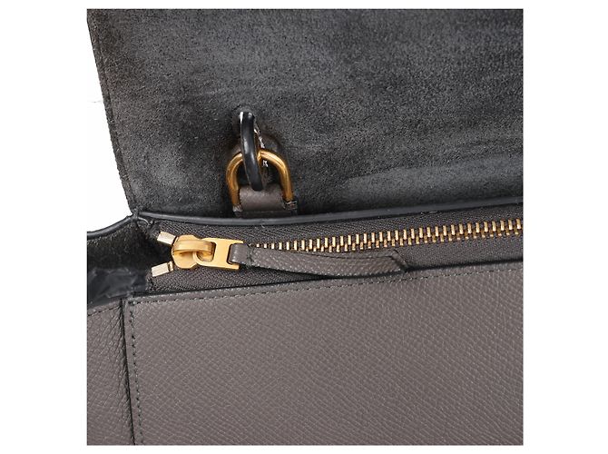 Céline Celine Belt Bag Mini Borsa a mano 2Way in pelle Grigio - vista 4