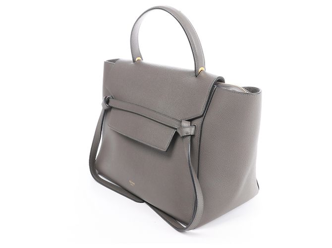 Céline Celine Belt Bag Mini Borsa a mano 2Way in pelle Grigio - vista 5