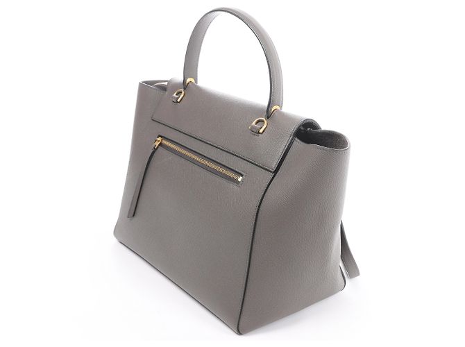 Céline Celine Belt Bag Mini Borsa a mano 2Way in pelle Grigio - vista 6