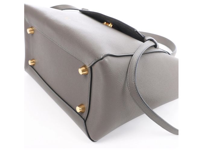Céline Celine Belt Bag Mini Borsa a mano 2Way in pelle Grigio - vista 9
