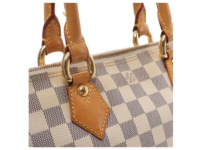 Borsa a tracolla Louis Vuitton Saleya PM Damier Azur Beige N51186 - view 10