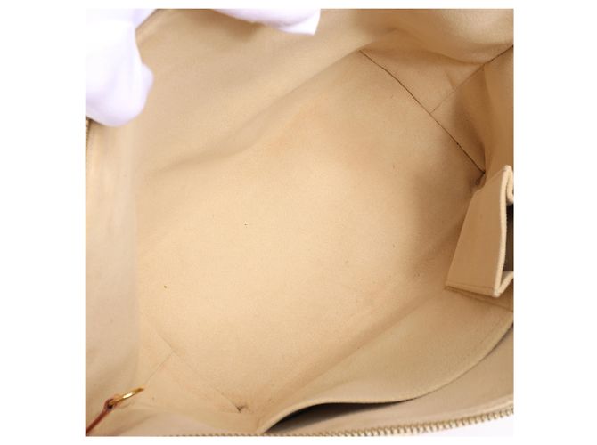 Borsa a tracolla Louis Vuitton Saleya PM Damier Azur Beige N51186 - view 11