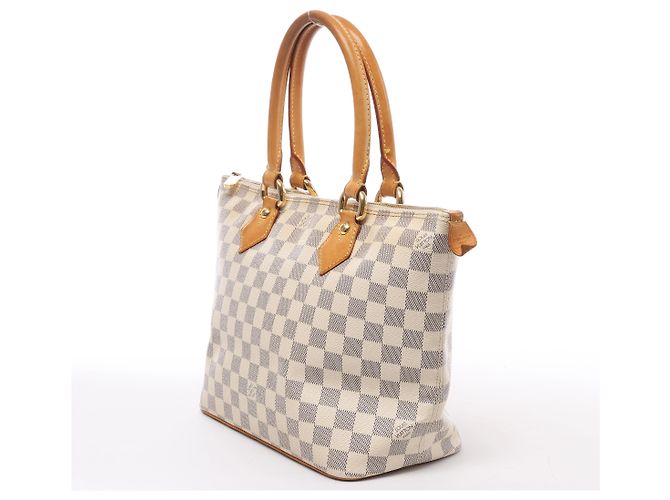Borsa a tracolla Louis Vuitton Saleya PM Damier Azur Beige N51186 - view 2