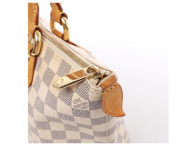 Borsa a tracolla Louis Vuitton Saleya PM Damier Azur Beige N51186 - view 4