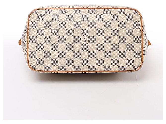 Borsa a tracolla Louis Vuitton Saleya PM Damier Azur Beige N51186 - view 6