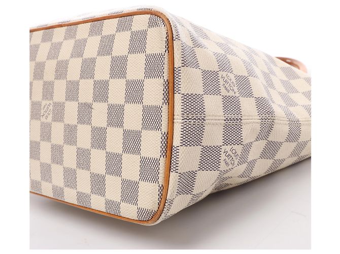Borsa a tracolla Louis Vuitton Saleya PM Damier Azur Beige N51186 - view 7