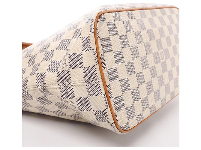 Borsa a tracolla Louis Vuitton Saleya PM Damier Azur Beige N51186 - view 8