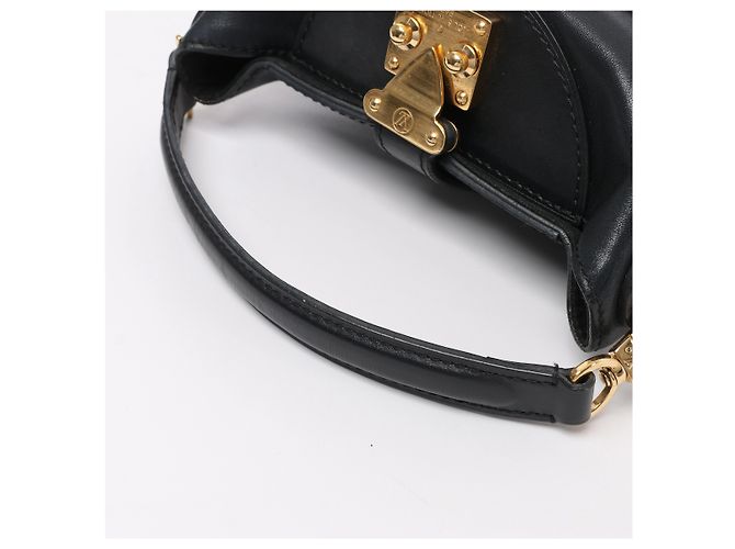 Bucket Borsa a mano 2Way Louis Vuitton Duffle PM in pelle nera Nero - vista 11
