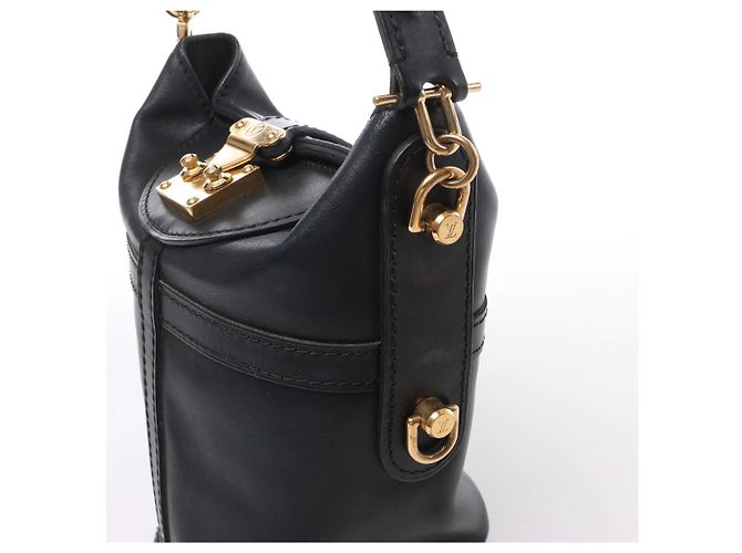 Bucket Borsa a mano 2Way Louis Vuitton Duffle PM in pelle nera Nero - vista 5