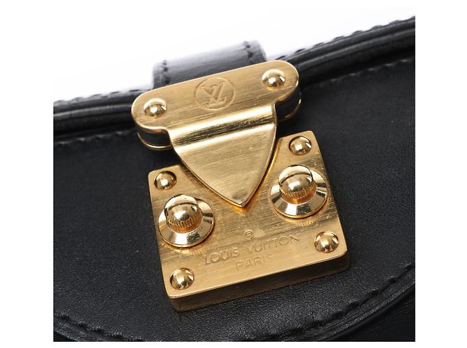 Bucket Borsa a mano 2Way Louis Vuitton Duffle PM in pelle nera Nero - vista 6