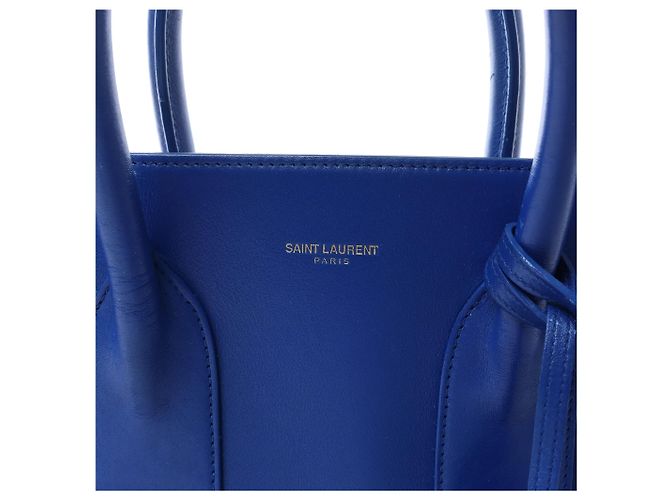 Saint Laurent Paris Sac de Jour Borsa a mano 2way in pelle Blu 324823 - vista 12