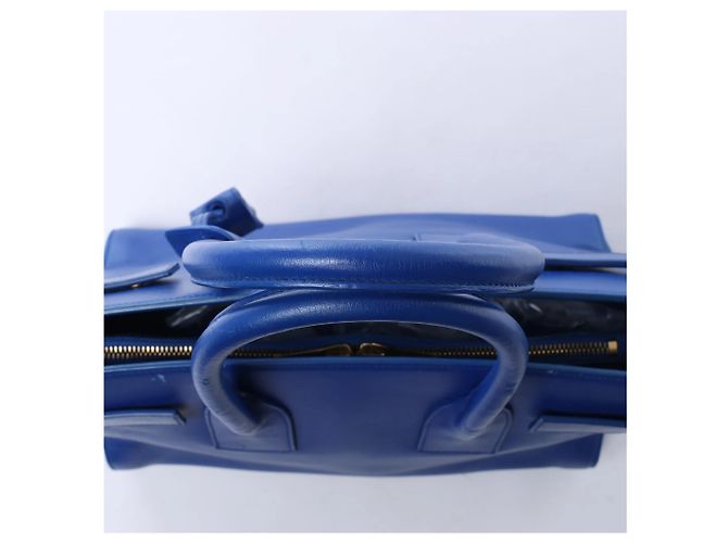 Saint Laurent Paris Sac de Jour Borsa a mano 2way in pelle Blu 324823 - vista 4
