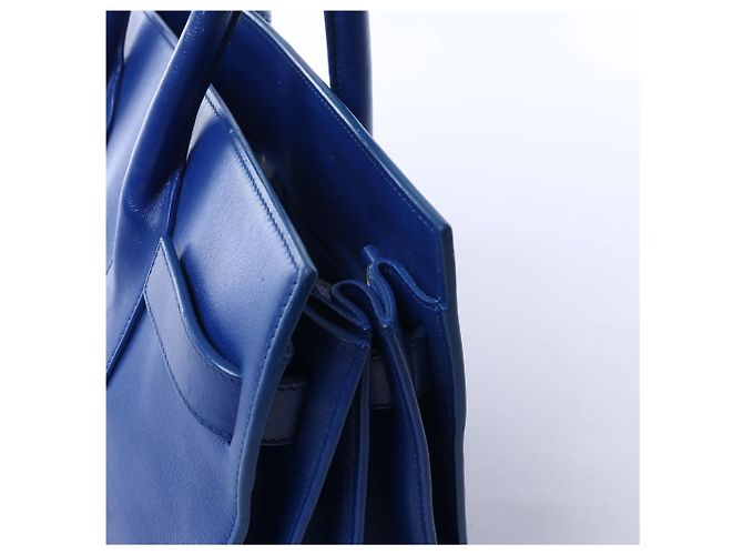 Saint Laurent Paris Sac de Jour Borsa a mano 2way in pelle Blu 324823 - vista 5