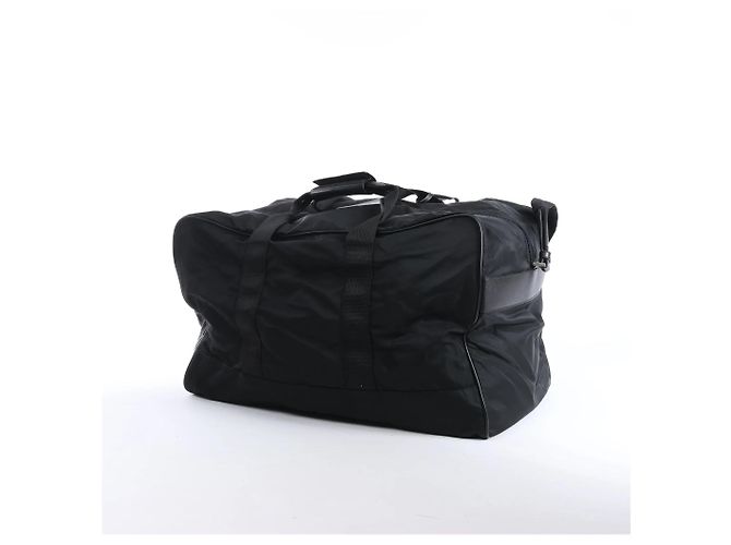 Mala de Viagem 2Way Prada em Nylon Tessuto e Couro, Preta Preto - vista 3