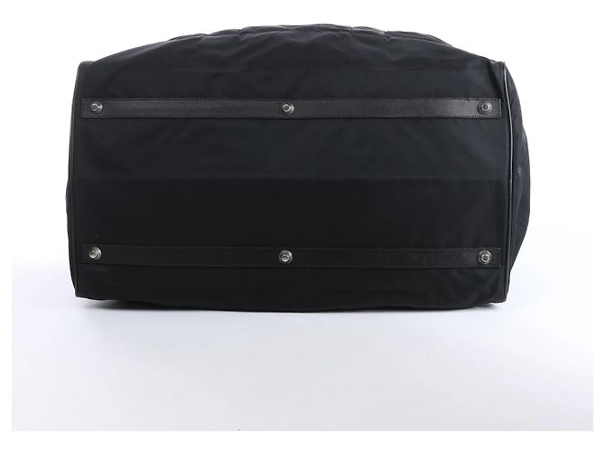 Mala de Viagem 2Way Prada em Nylon Tessuto e Couro, Preta Preto - vista 8