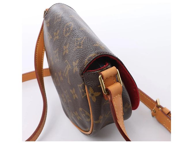 Borsa a tracolla Louis Vuitton Tanblan Monogram Canvas in marrone M51179 Rosso - vista 5